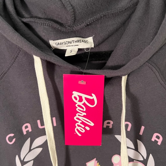 NWT Barbie California Cropped Sweatshirt by Grayson Threads Size S - Picture 4 of 7